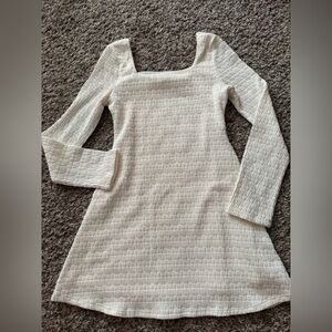 Art Class Cream Long Sleeve Top